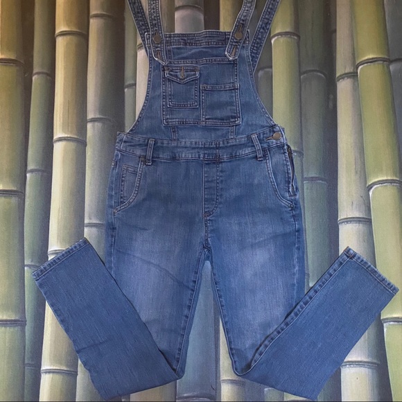 Free People Denim - Free People- Washed Skinny Denim Overalls Size 25